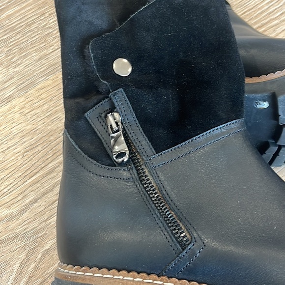 FABIANELLI Itallian-made‎ Black Leather combat style Boots Size Euro 39 (8 US) - Picture 8 of 11